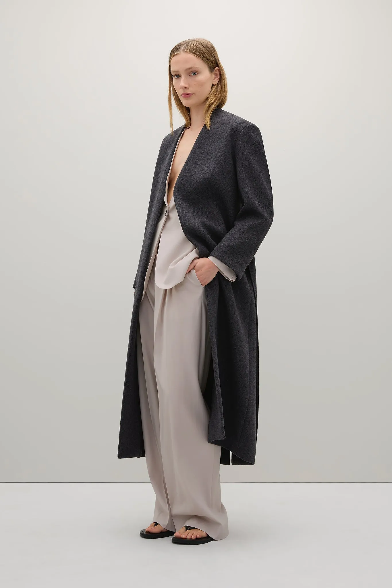 A.Emery | The Veronique Coat - Charcoal Melange sold by Sisters & Co product image thumbnail 3