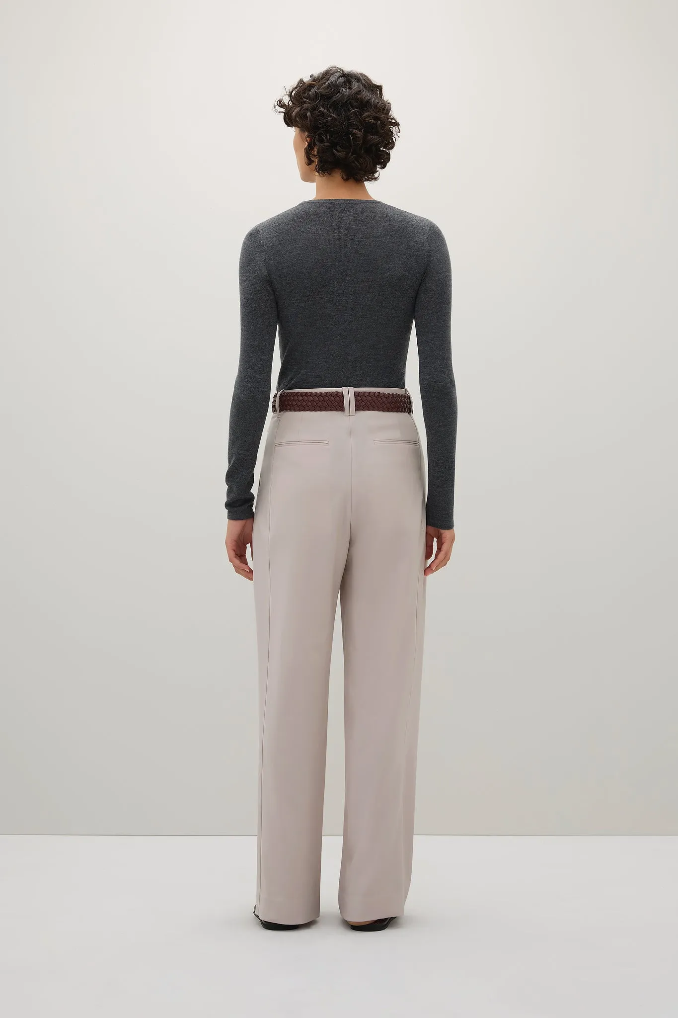 A.Emery | The Charlie Top - Mid Grey Melange sold by Sisters & Co product image thumbnail 5