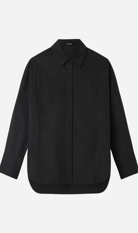 A.Emery | The Linter Shirt - Black sold by Sisters & Co