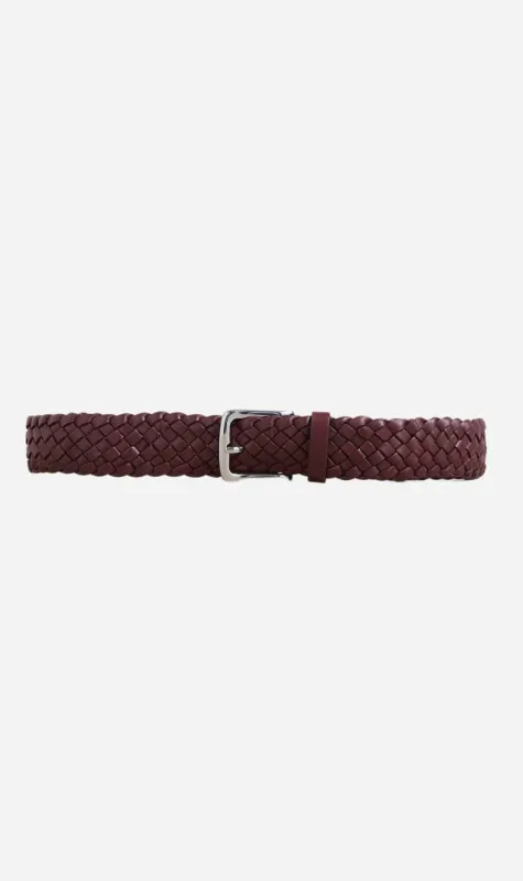 A.Emery | The Kya Braided Belt - Merlot sold by Sister & Co