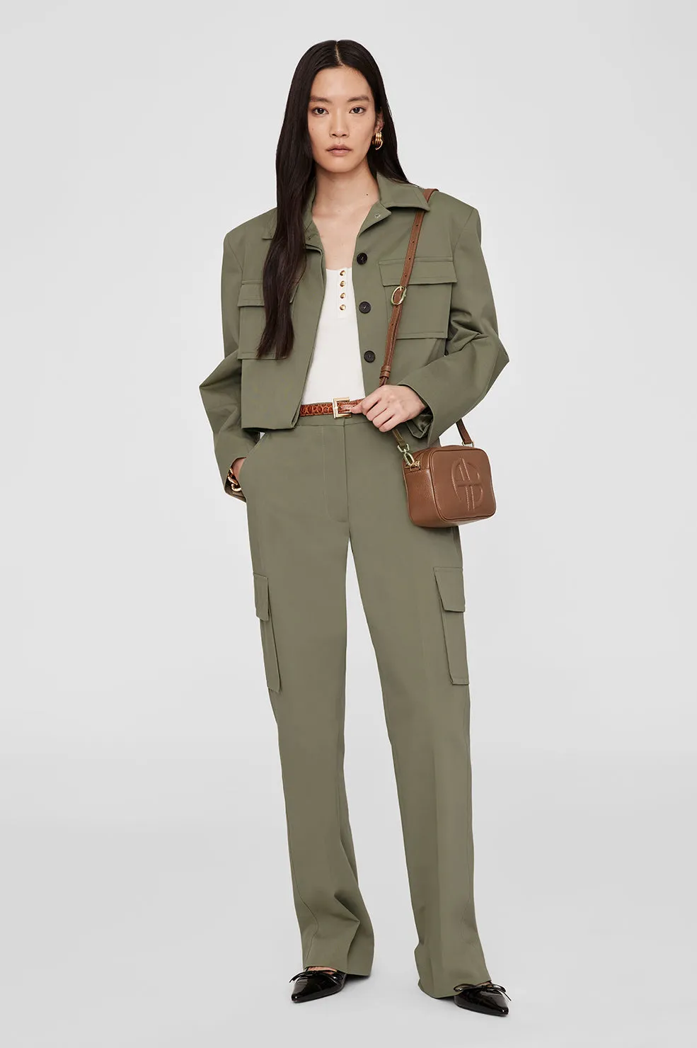 Anine Bing | Dayton Jacket - Olive sold by Sisters & Co product image thumbnail 2