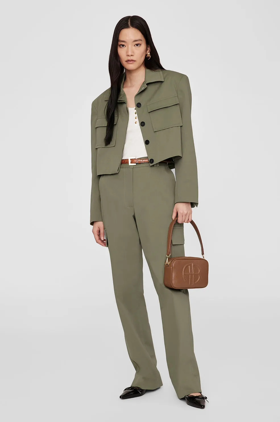Anine Bing | Dayton Jacket - Olive sold by Sisters & Co product image thumbnail 4