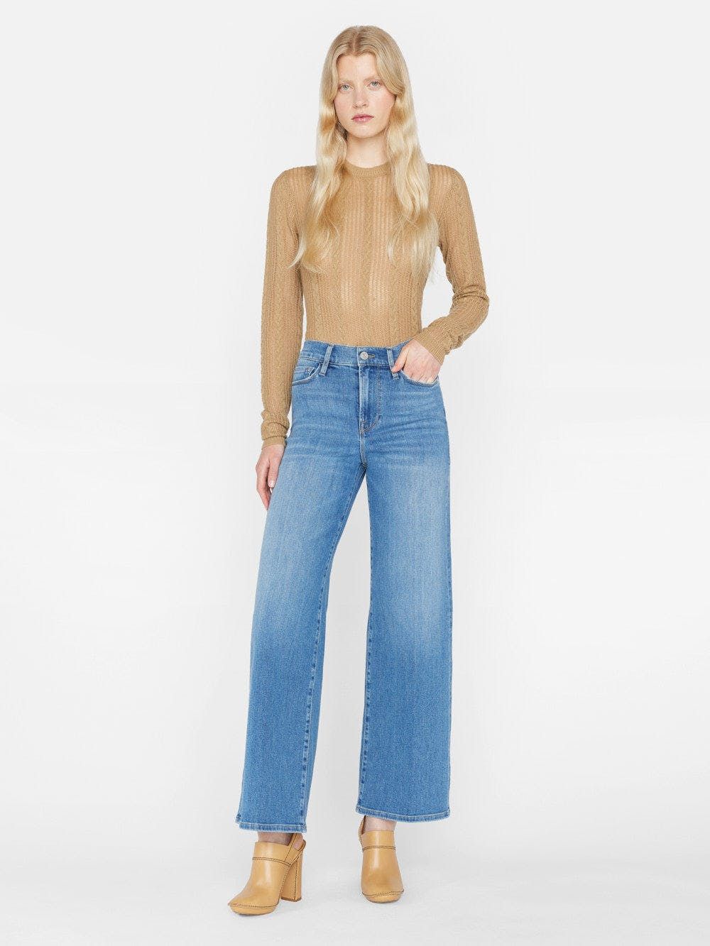 Frame | Le Slim Palazzo - Drizzle sold by Sister & Co product image thumbnail 2