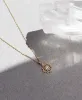 Zoe & Morgan | Centered Necklace - Gold/White Zircon sold by Sister & Co
