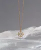 Zoe & Morgan | Centered Necklace - Gold/White Zircon sold by Sister & Co