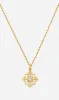 Zoe & Morgan | Centered Necklace - Gold/White Zircon sold by Sister & Co