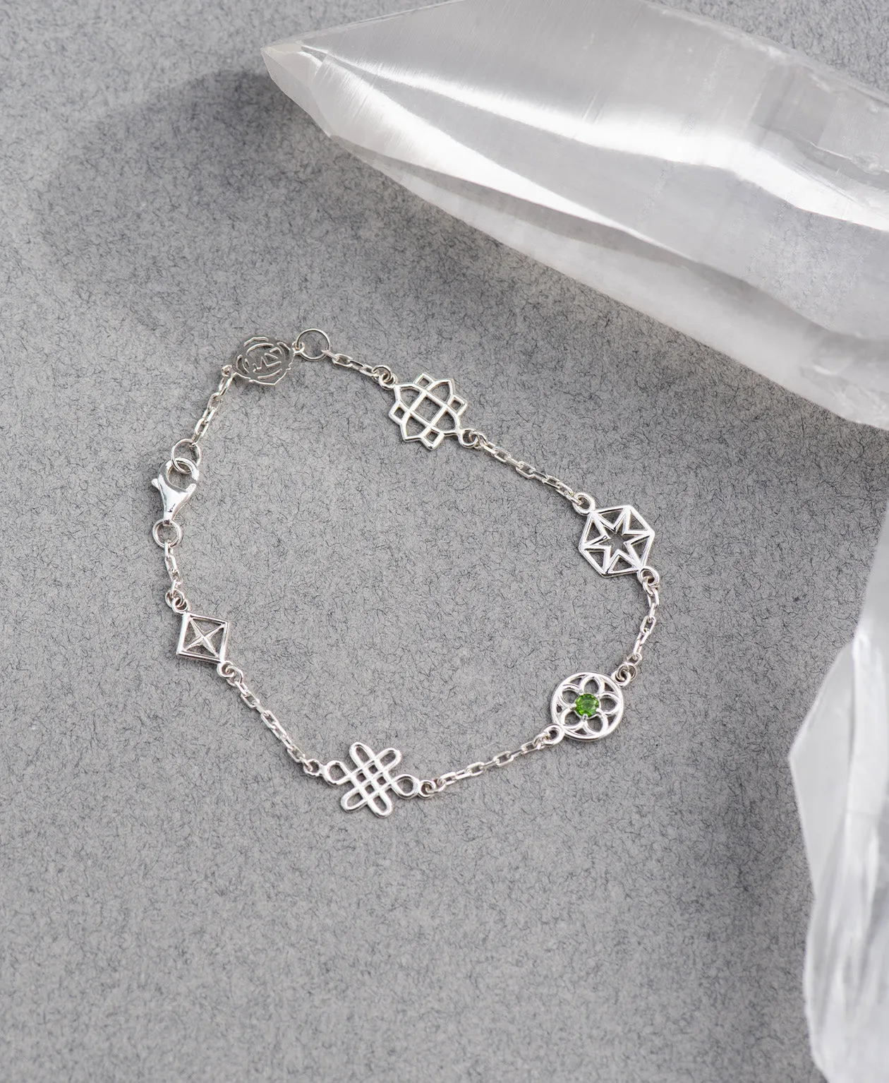 Zoe & Morgan | Aura Bracelet - Silver/Chrome Diopside sold by Sisters & Co product image thumbnail 3