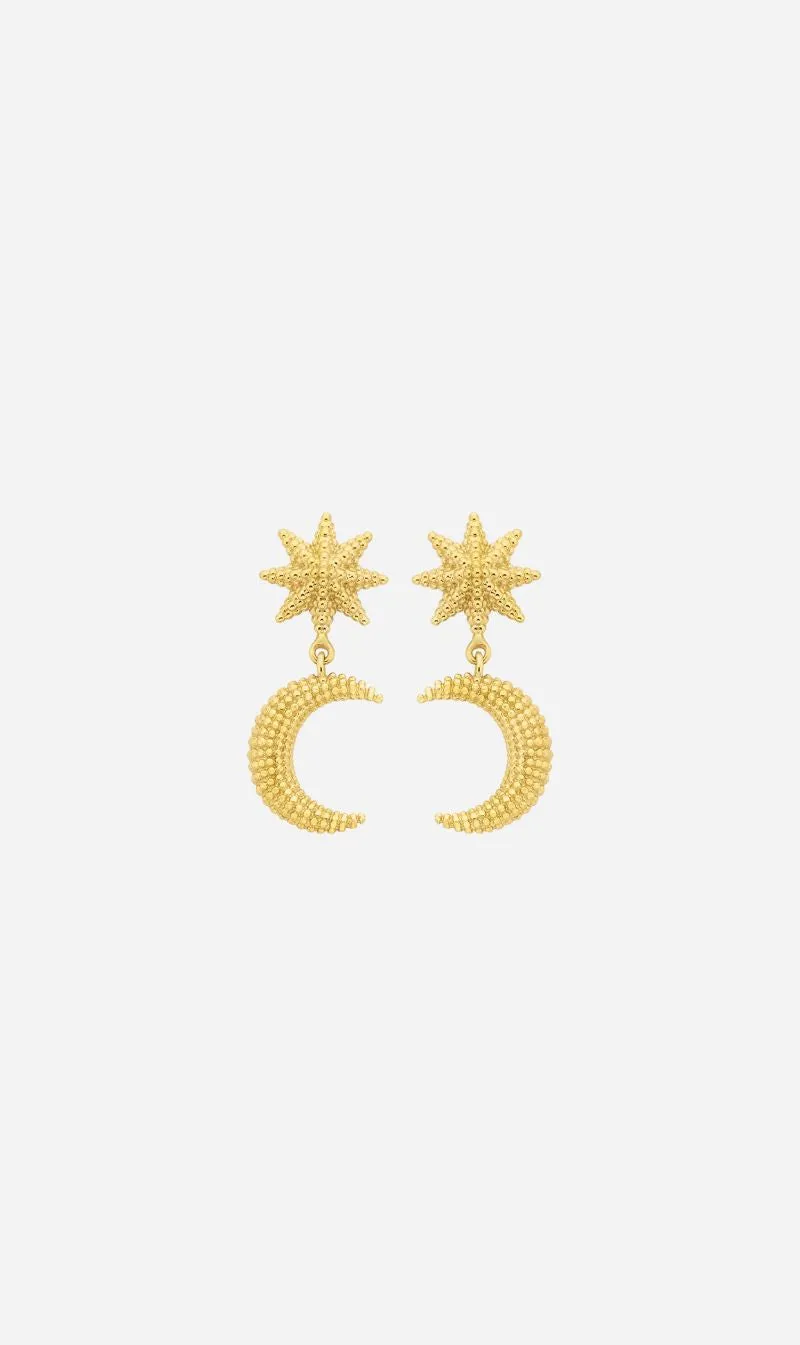 Zoe & Morgan | Moonlight Earrings - Gold sold by Sisters & Co