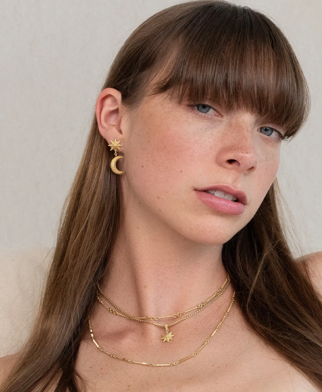 Zoe & Morgan | Moonlight Earrings - Gold sold by Sisters & Co product image thumbnail 2