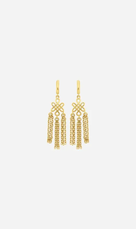 Zoe & Morgan | Ether Earrings - Gold sold by Sister & Co