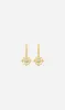 Zoe & Morgan | Centered Earrings - Gold/White Zircon sold by Sister & Co