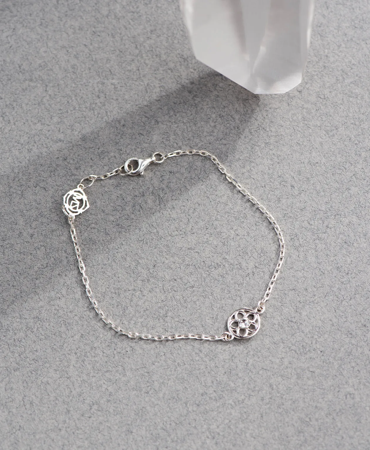Zoe & Morgan | Manuka Bracelet - Silver/White Zircon sold by Sisters & Co product image thumbnail 3