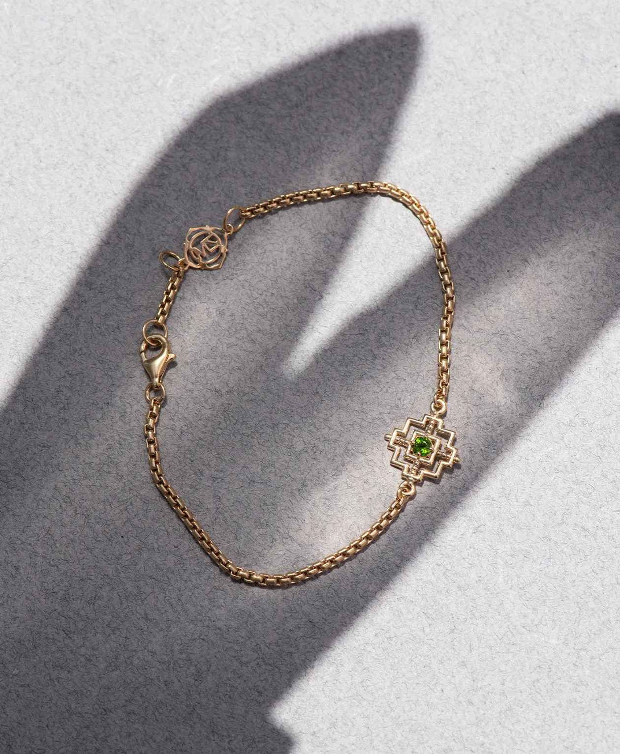 Zoe & Morgan | Centered Bracelet - Gold/Chrome Diopside sold by Sisters & Co product image thumbnail 3