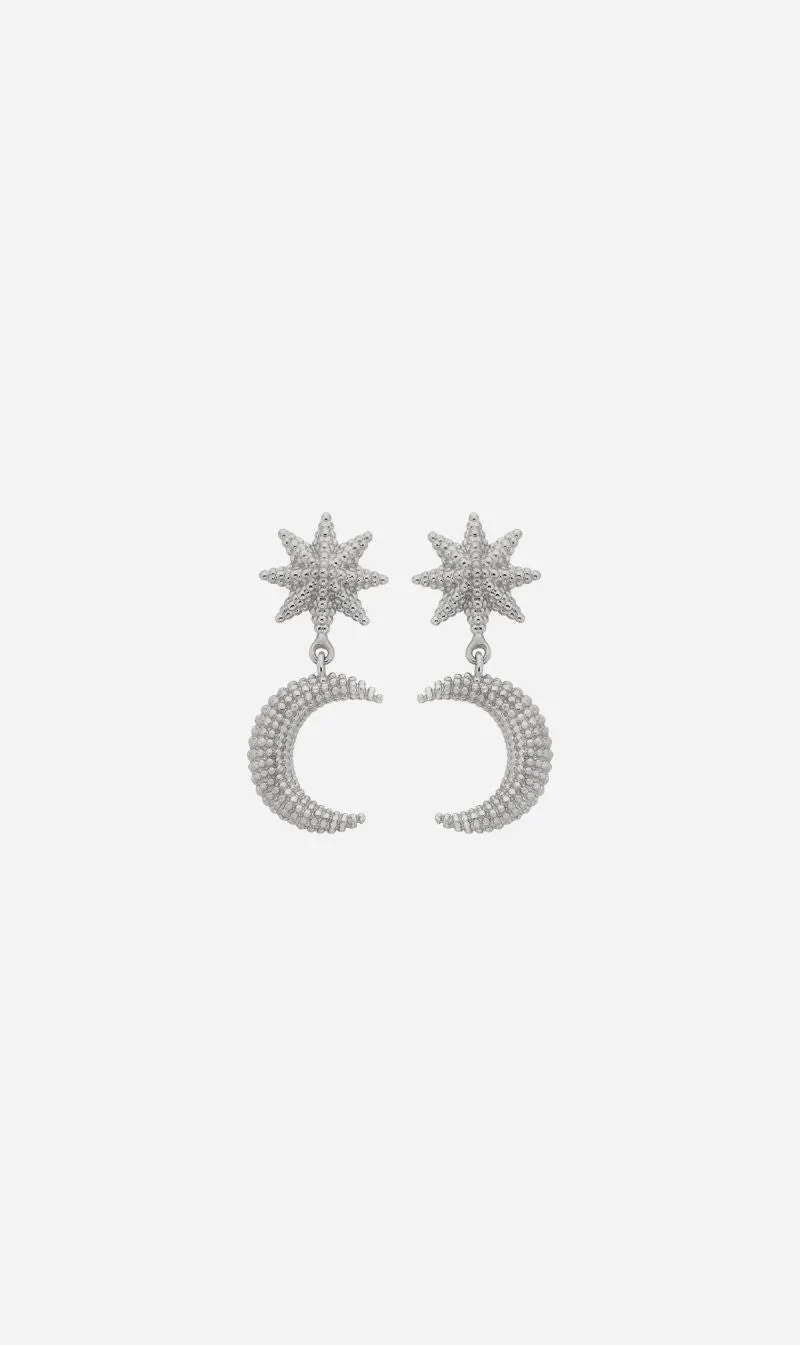 Zoe & Morgan | Moonlight Earrings - Silver sold by Sisters & Co