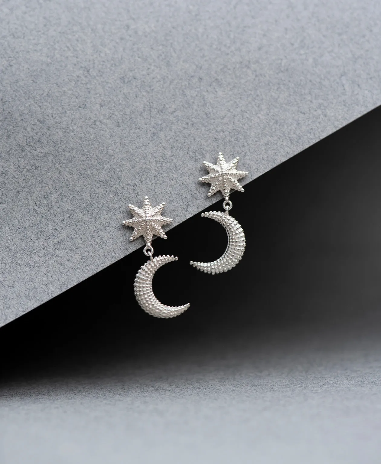 Zoe & Morgan | Moonlight Earrings - Silver sold by Sisters & Co product image thumbnail 3