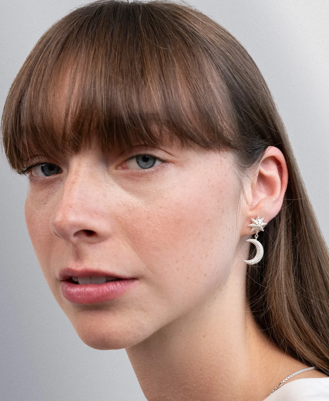 Zoe & Morgan | Moonlight Earrings - Silver sold by Sisters & Co product image thumbnail 2