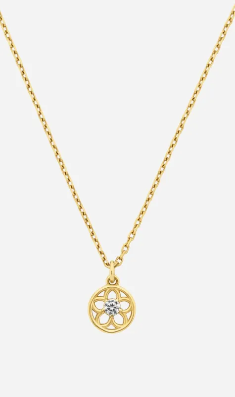 Zoe & Morgan | Manuka Necklace - Gold/White Zircon sold by Sister & Co