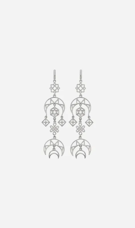 Zoe & Morgan | Enlightened Earrings - Silver sold by Sister & Co
