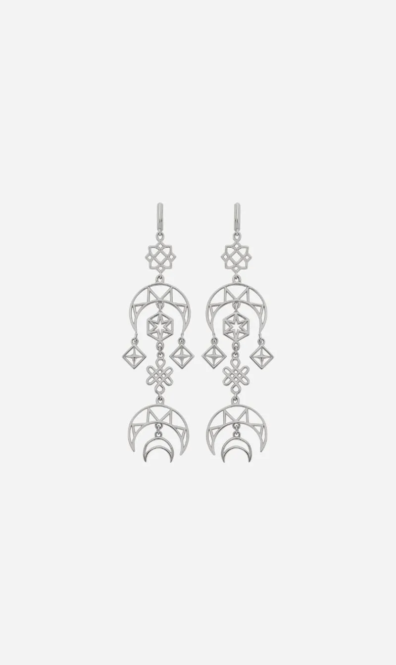 Zoe & Morgan | Enlightened Earrings - Silver sold by Sister & Co