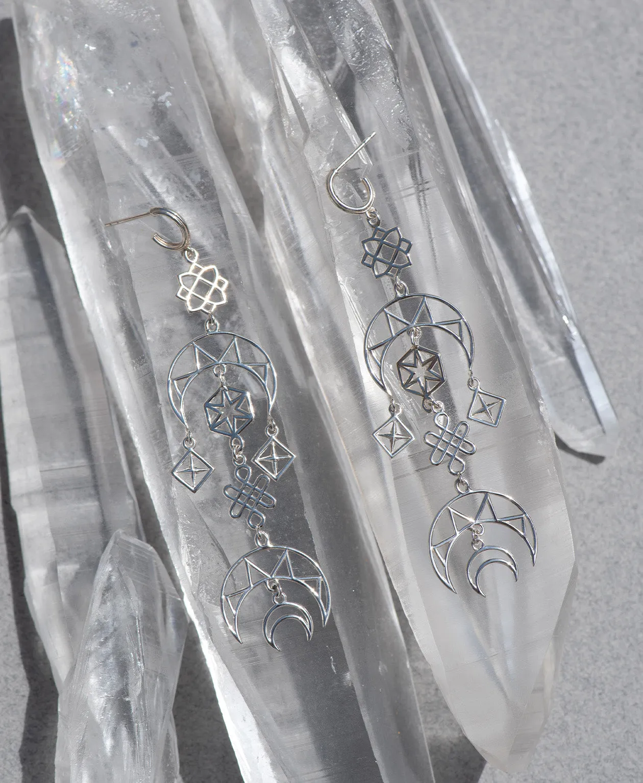 Zoe & Morgan | Enlightened Earrings - Silver sold by Sister & Co product image thumbnail 4