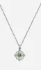 Zoe & Morgan | Centered Necklace - Silver/Chrome Diopside sold by Sister & Co