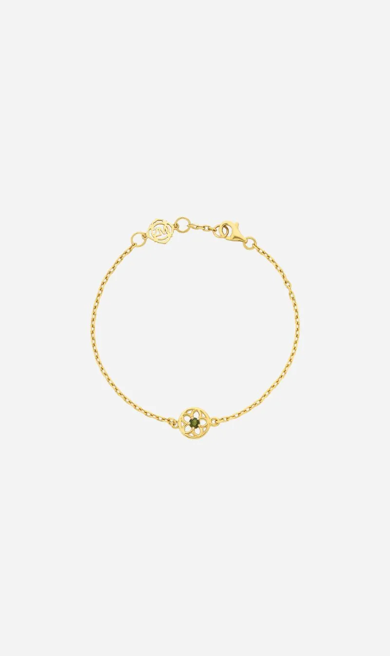 Zoe & Morgan | Manuka Bracelet - Gold/Chrome Diopside sold by Sisters & Co