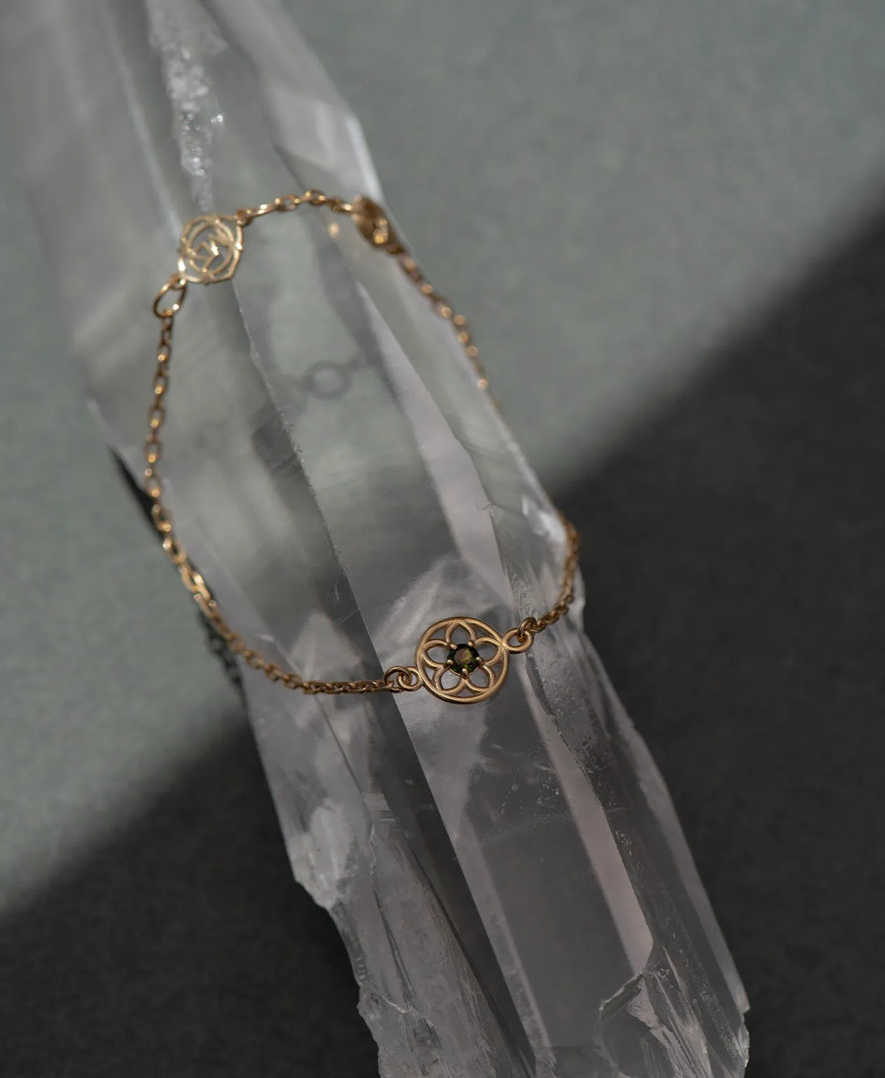 Zoe & Morgan | Manuka Bracelet - Gold/Chrome Diopside sold by Sisters & Co product image thumbnail 3