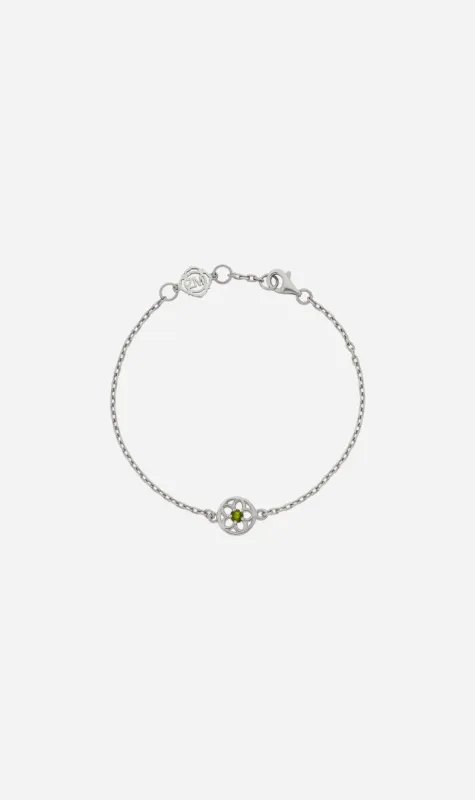 Zoe & Morgan | Manuka Bracelet - Silver/Chrome Diopside sold by Sisters & Co