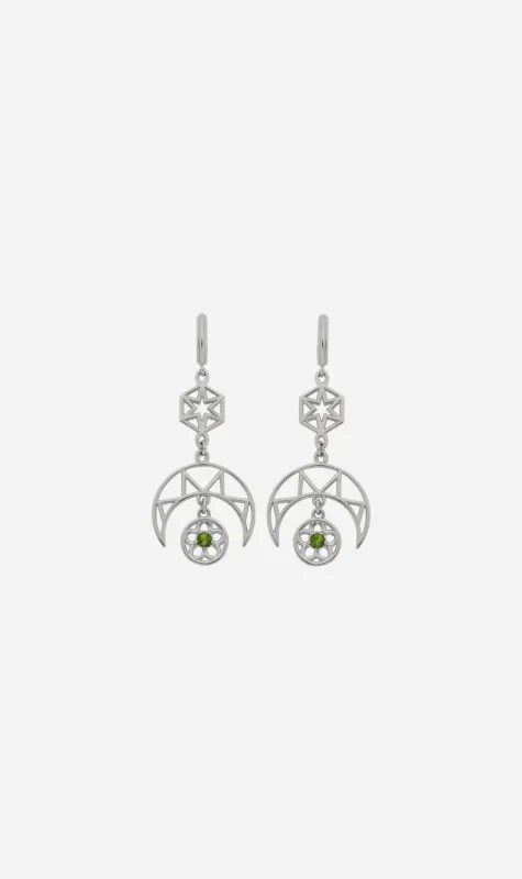 Zoe & Morgan | Balance Earrings - Silver/Chrome Diopside sold by Sister & Co