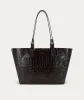Deadly Ponies | Mr Bandit Tote - Espresso Croc sold by Sister & Co