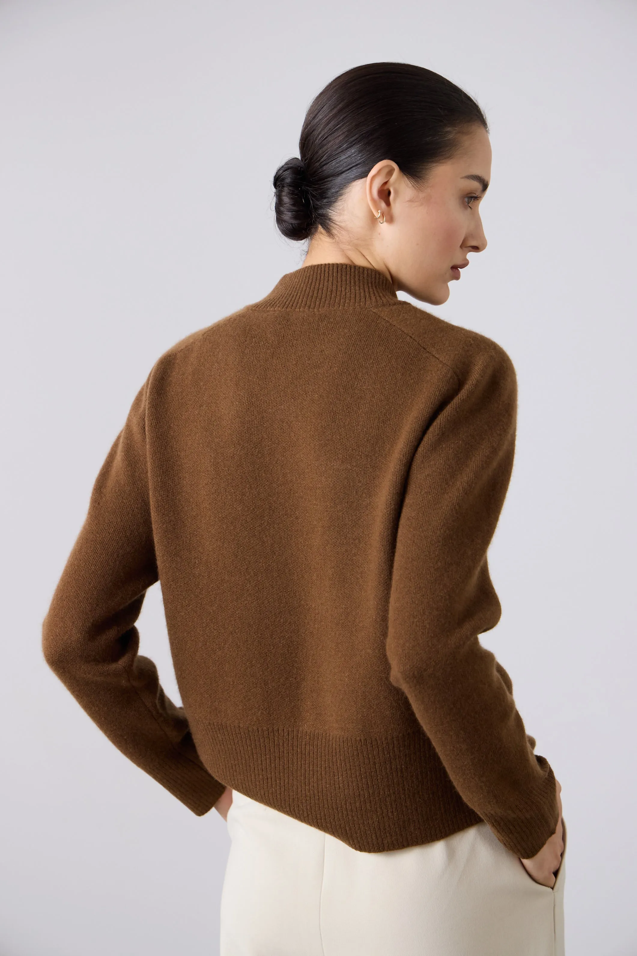 Laing | High V Neck Sweater - Chestnut sold by Sister & Co product image thumbnail 5