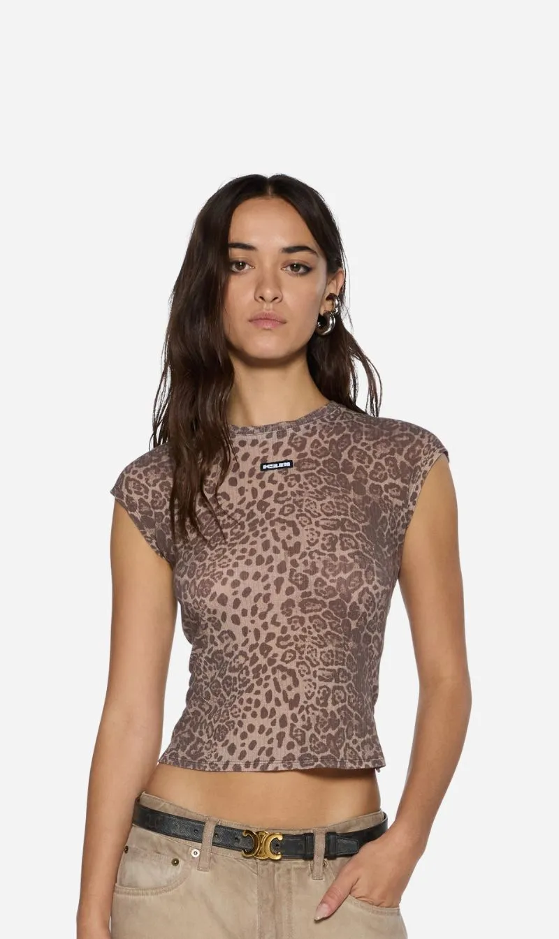 Ksubi | Staple Ss Tee - Leopard sold by Sister & Co product image thumbnail 2