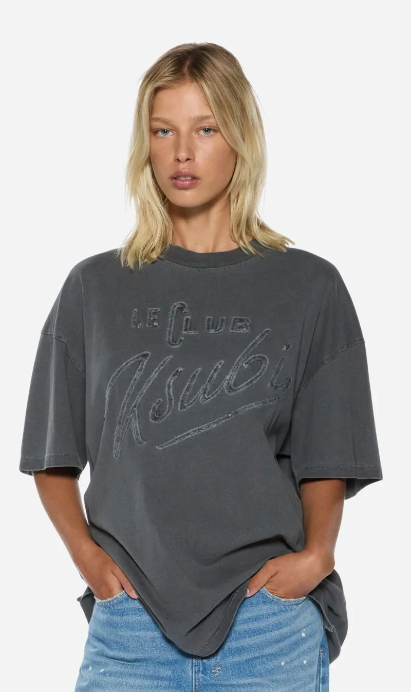 Ksubi | Le Club Boyfriend Ss Tee - Charcoal sold by Sister & Co product image thumbnail 2