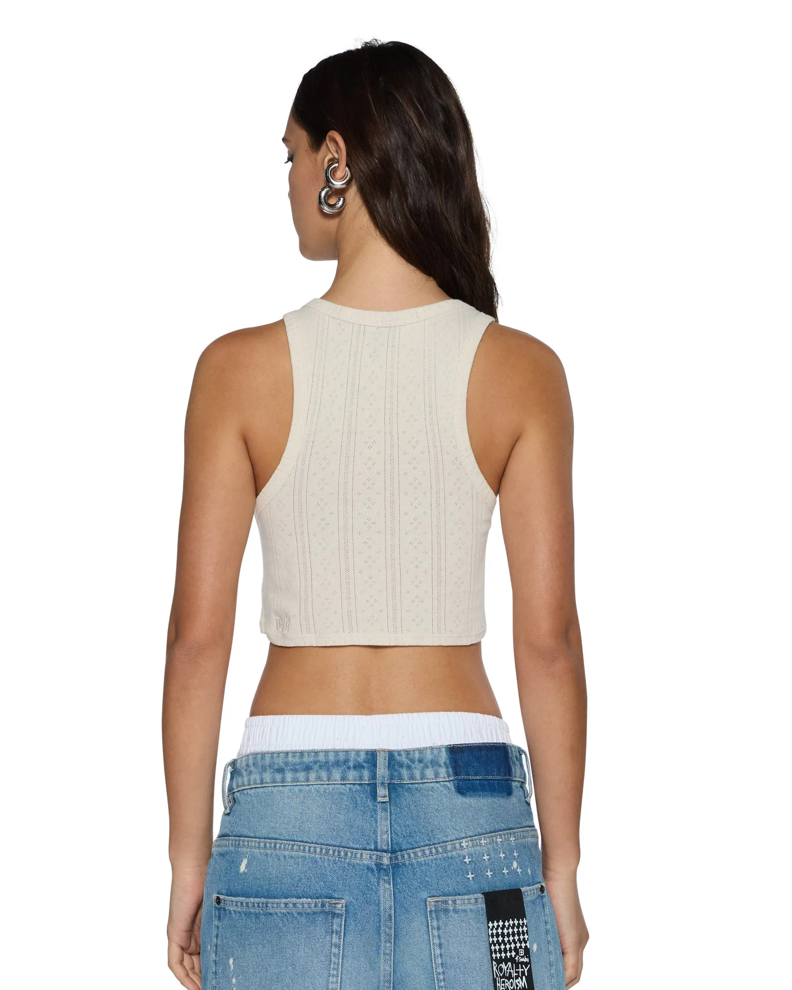 Ksubi | Sott Origin Crop Tank - White sold by Sister & Co product image thumbnail 5
