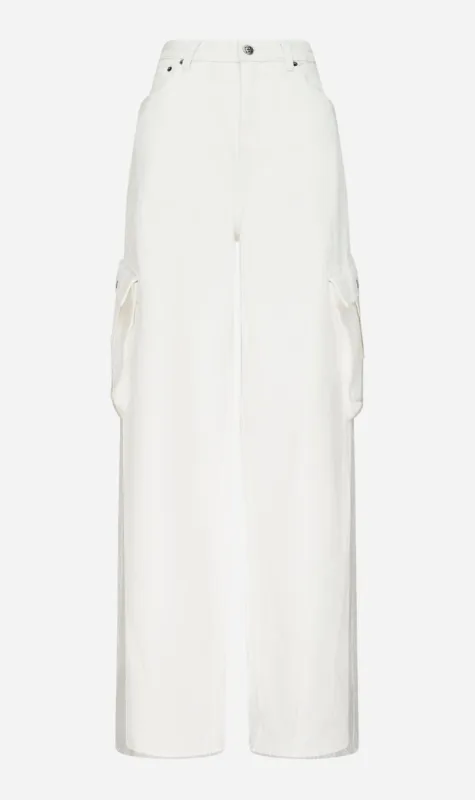 Ksubi | Baggy Jean Cargo - Ecru sold by Sister & Co