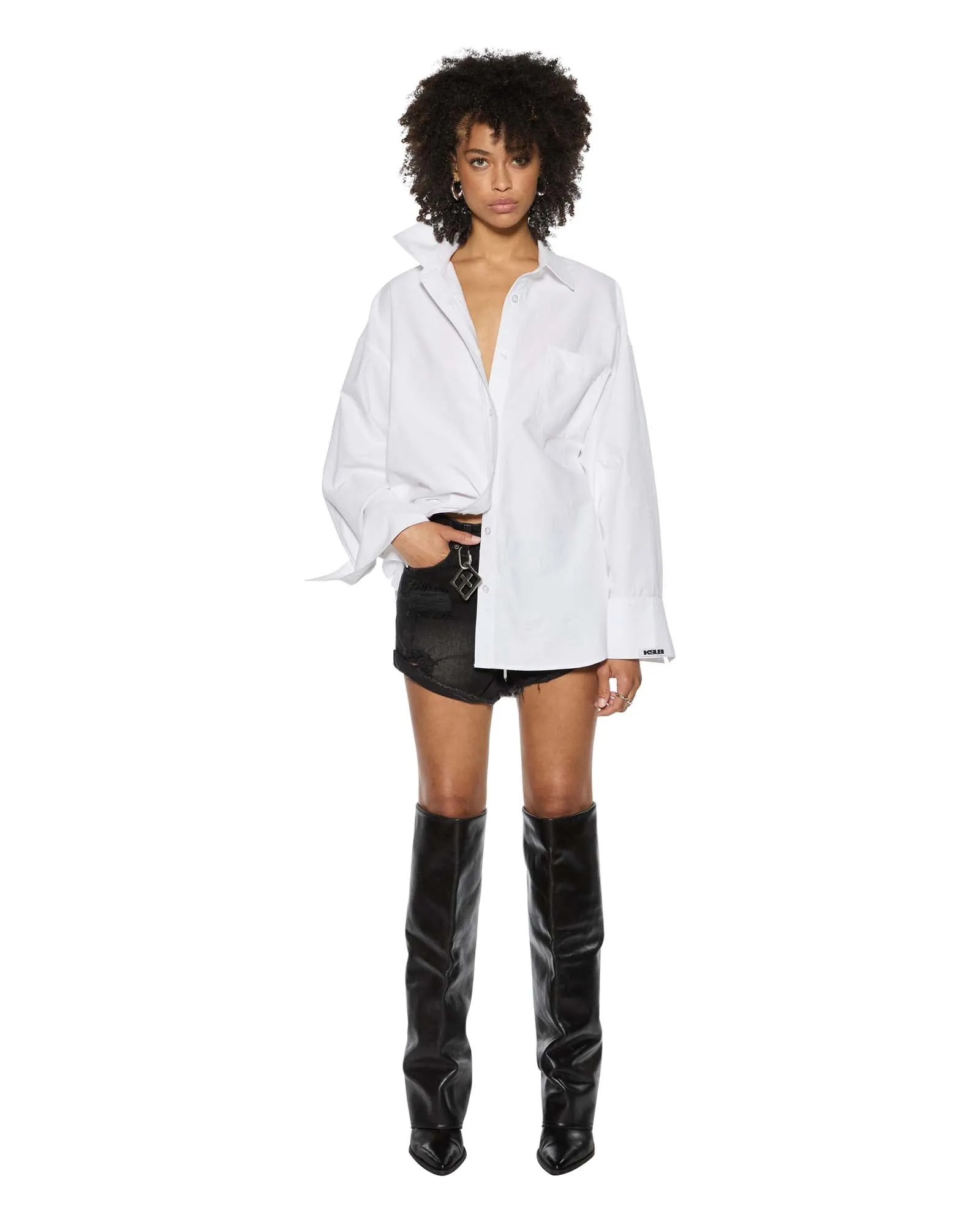 Ksubi | Astra Ls Shirt - White Oxford sold by Sister & Co product image thumbnail 2