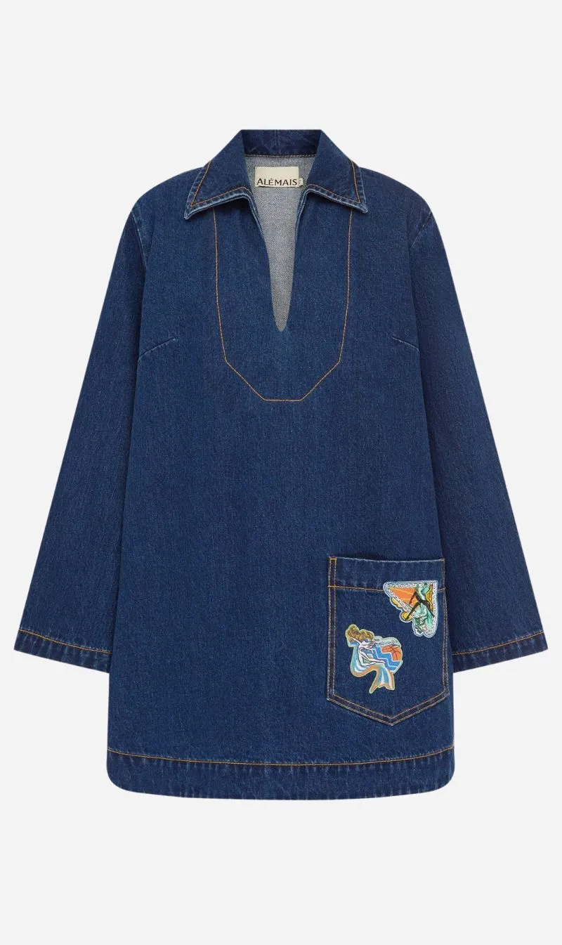 Alemais | Speedy Denim Mini Dress sold by Sister & Co