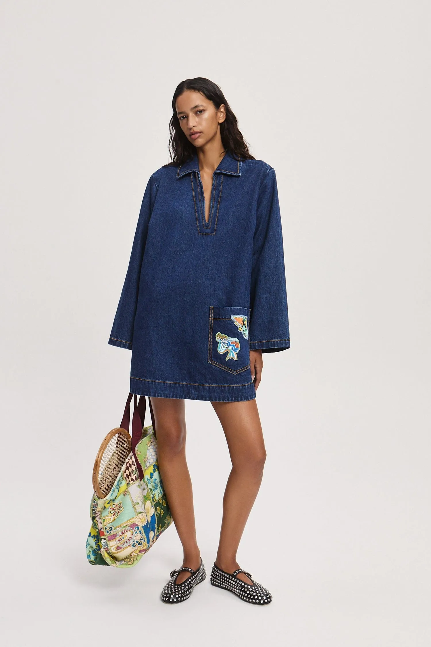 Alemais | Speedy Denim Mini Dress sold by Sister & Co product image thumbnail 2