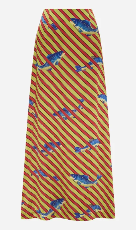 Alemais | Lorenza Silk Skirt sold by Sister & Co