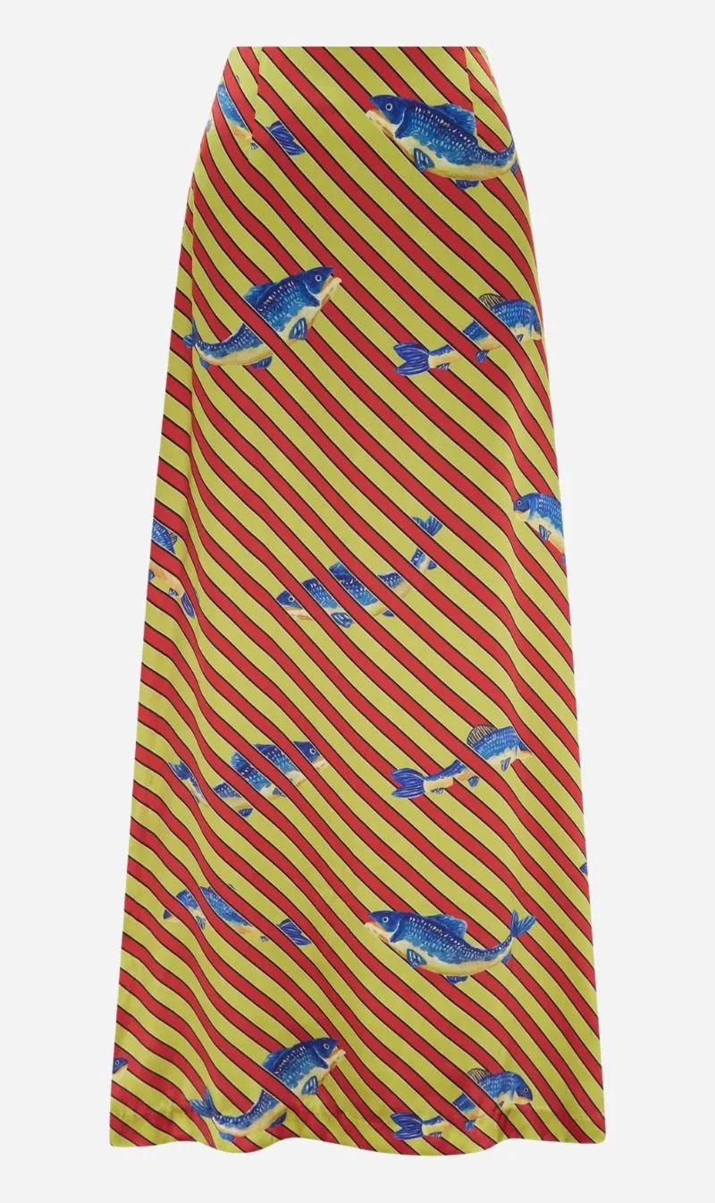 Alemais | Lorenza Silk Skirt sold by Sister & Co