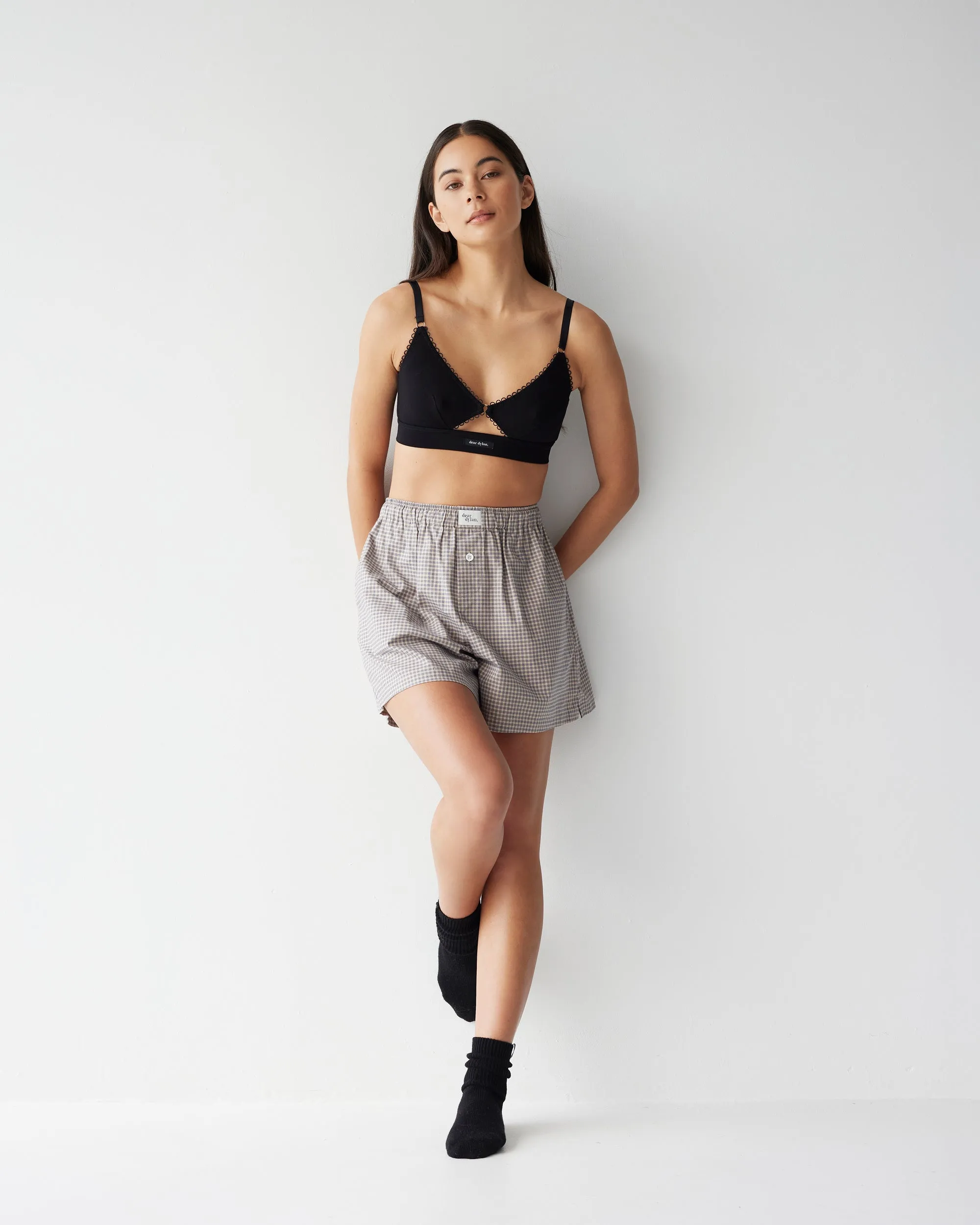 Dear Dylan | Eyelet Trim Bralette - Noir sold by Sisters & Co product image thumbnail 5