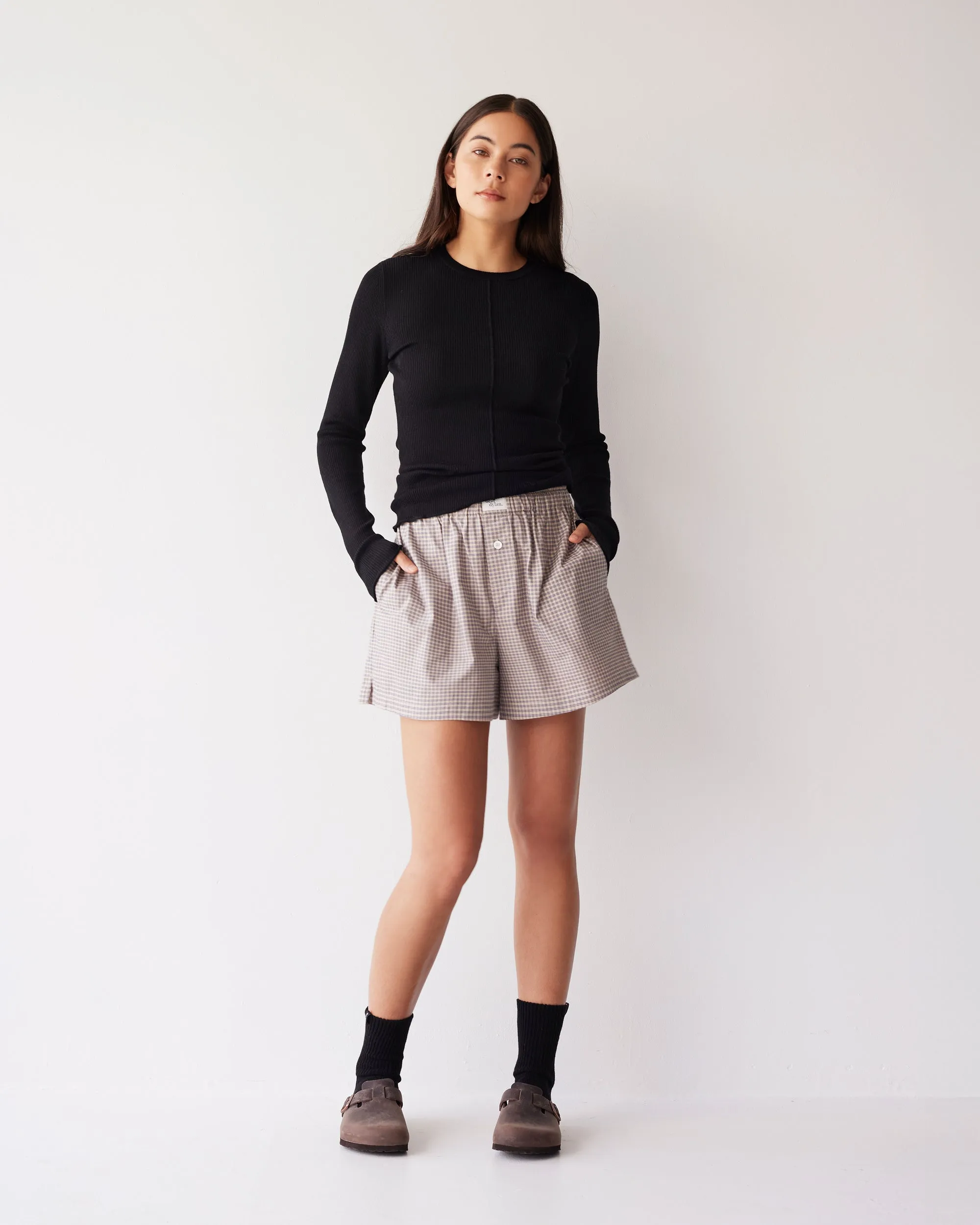 Dear Dylan | Boxer Short - Biscuit Plaid sold by Sisters & Co product image thumbnail 3