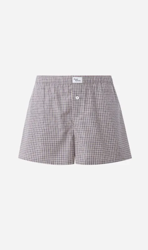 Dear Dylan | Boxer Short - Biscuit Plaid sold by Sisters & Co