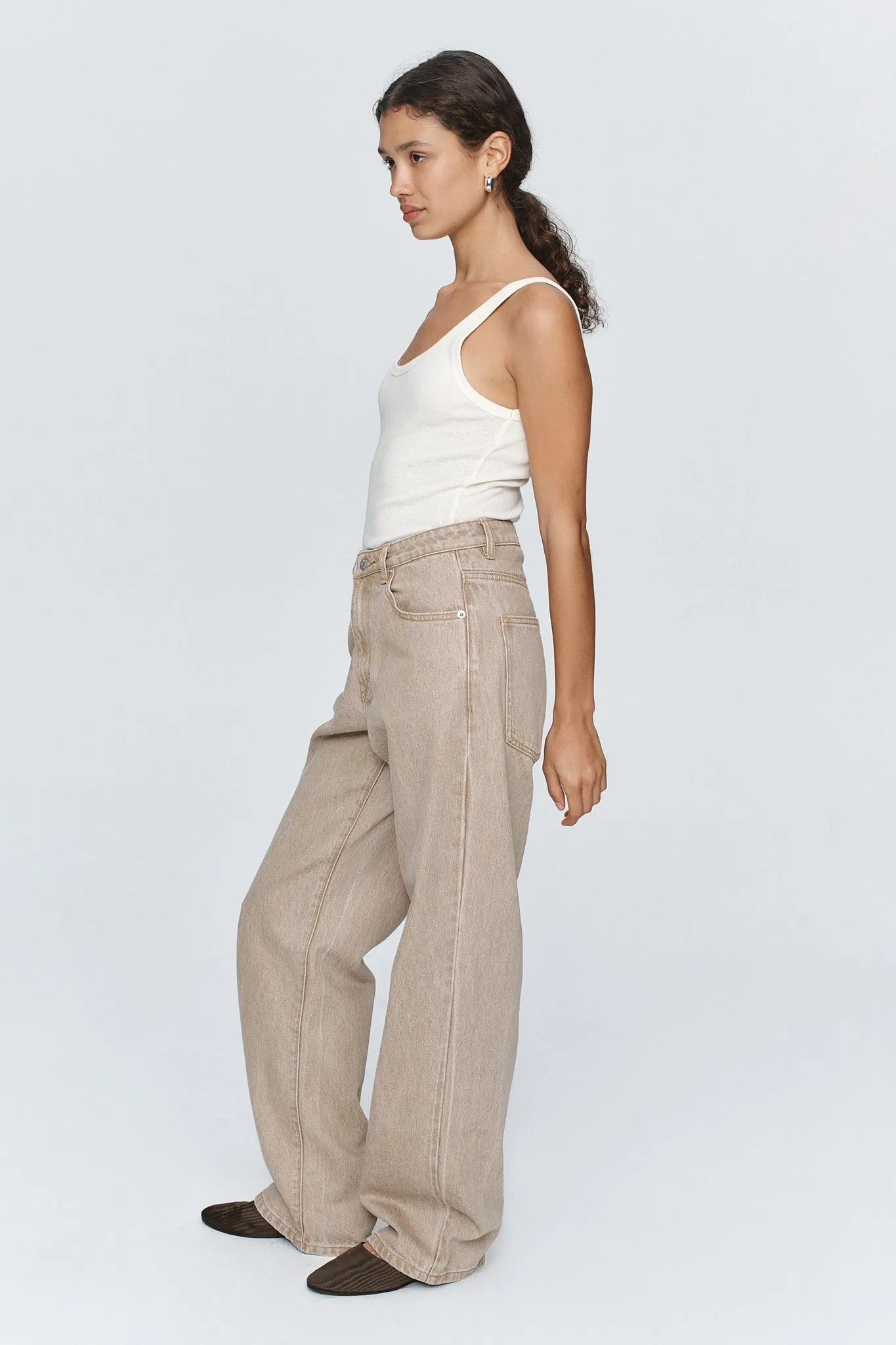 Marle | Wide Leg Jean - Chai sold by Sister & Co product image thumbnail 2