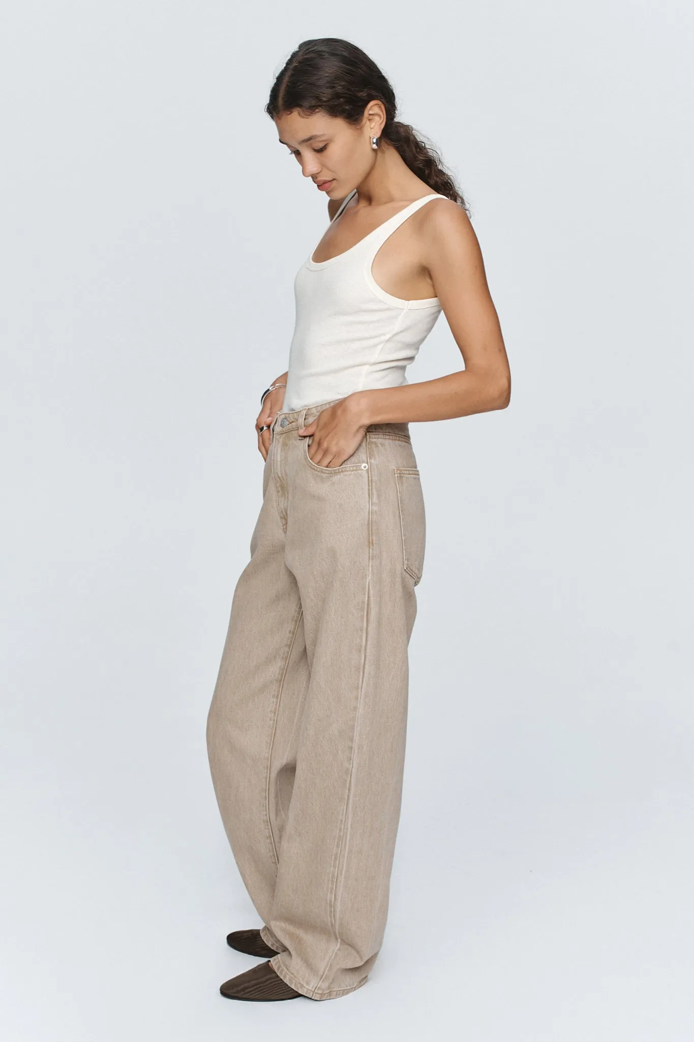 Marle | Wide Leg Jean - Chai sold by Sister & Co product image thumbnail 3