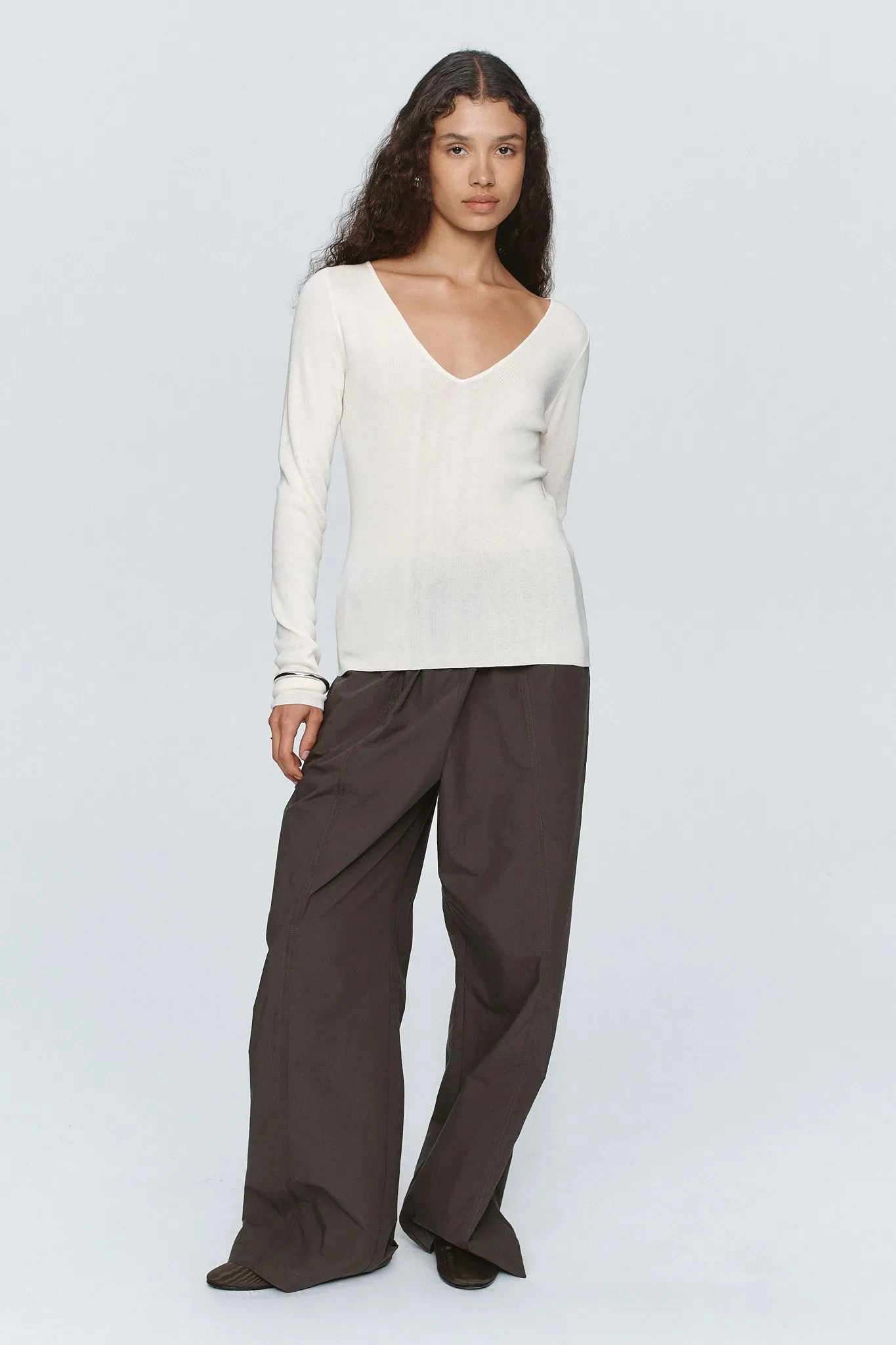 Marle | Reese Top - Ivory/Sangria sold by Sister & Co