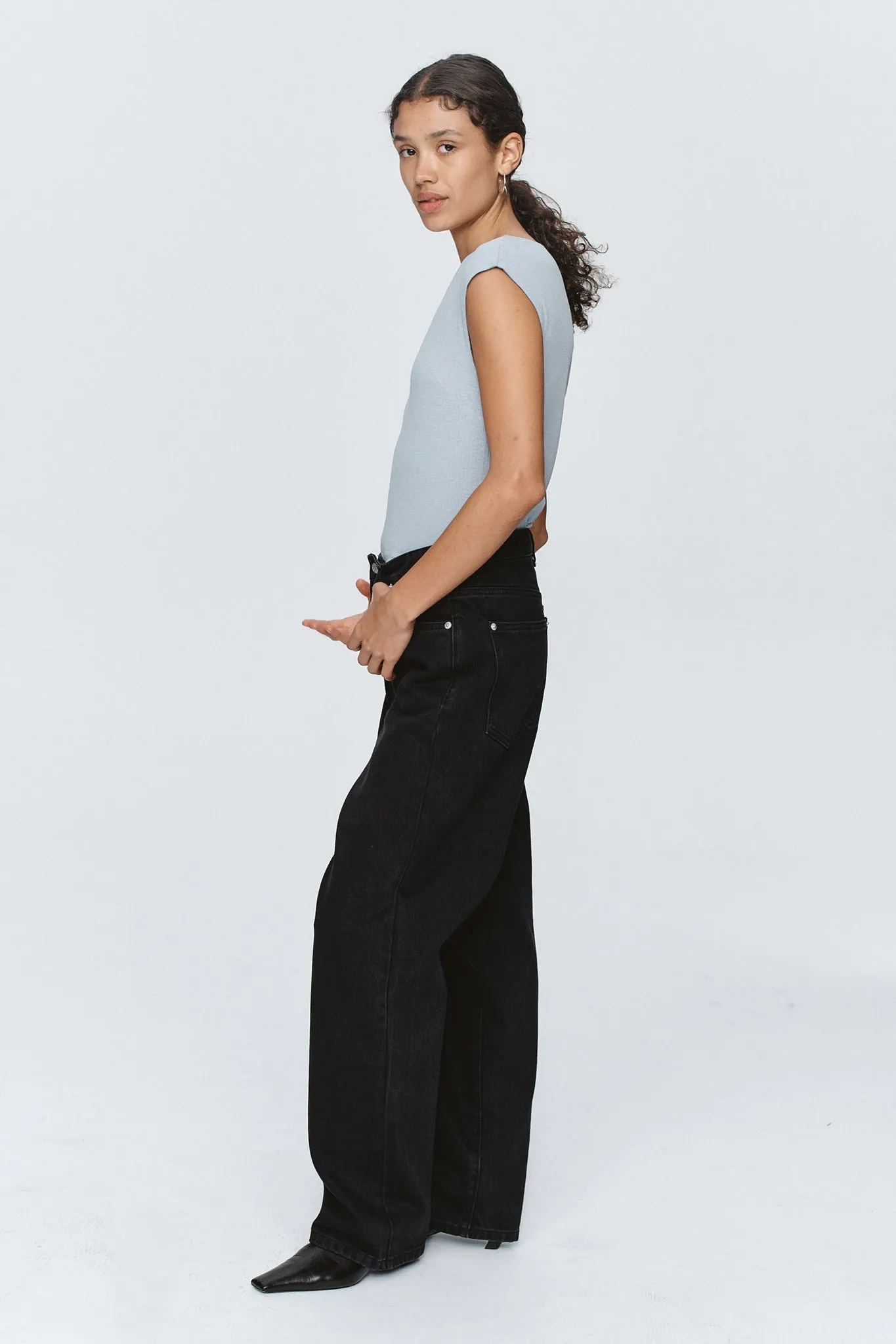 Marle | Slung Jean - Black sold by Sister & Co product image thumbnail 4