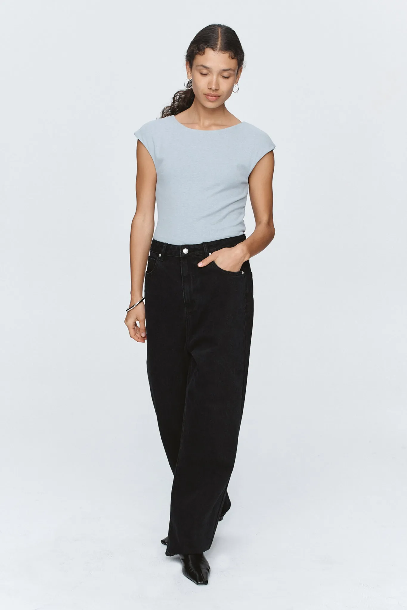 Marle | Slung Jean - Black sold by Sister & Co