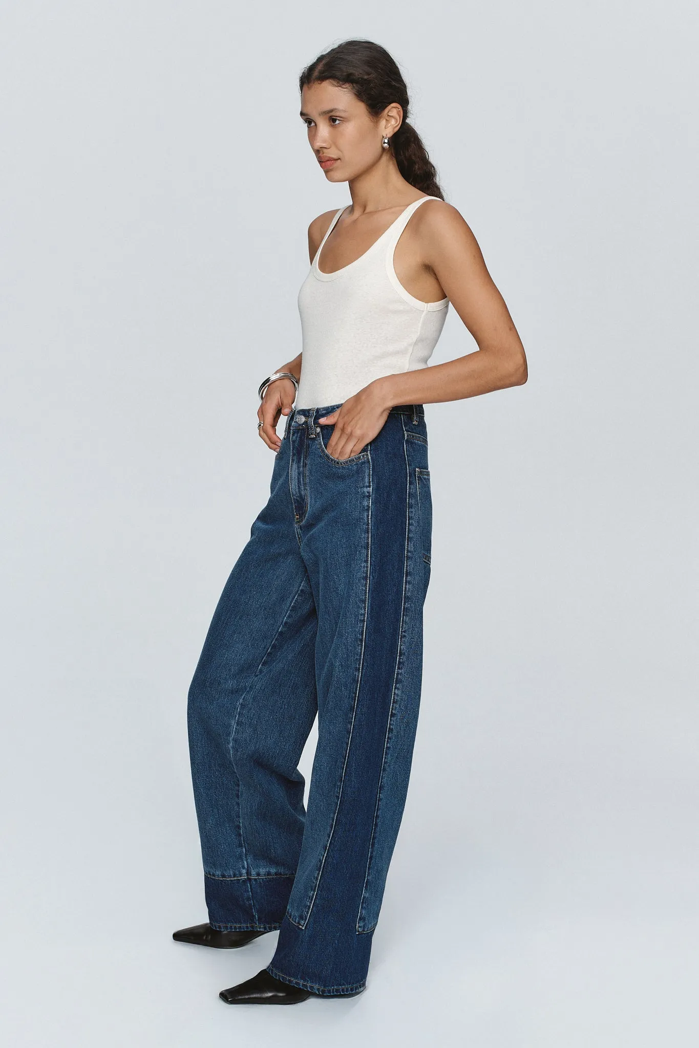 Marle | Border Jean - Indigo/Washed Indigo sold by Sister & Co product image thumbnail 2