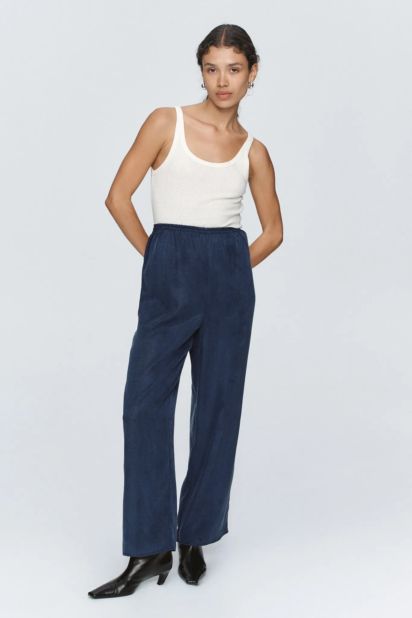 Marle | Renee Pant - Navy sold by Sister & Co